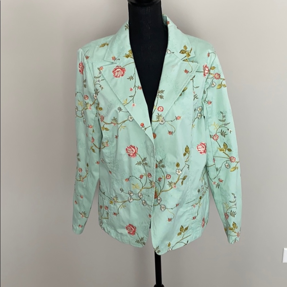 Coldwater Creek Floral Blazer
